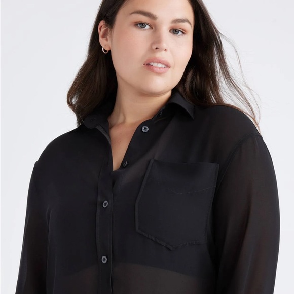 Papaya Oversized Shirt - Size S - Picture 3 of 3